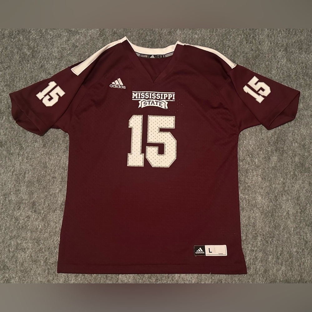 Mississippi State Bulldogs #15 Dak Prescott Red Football Boys Jersey (14-16) LG